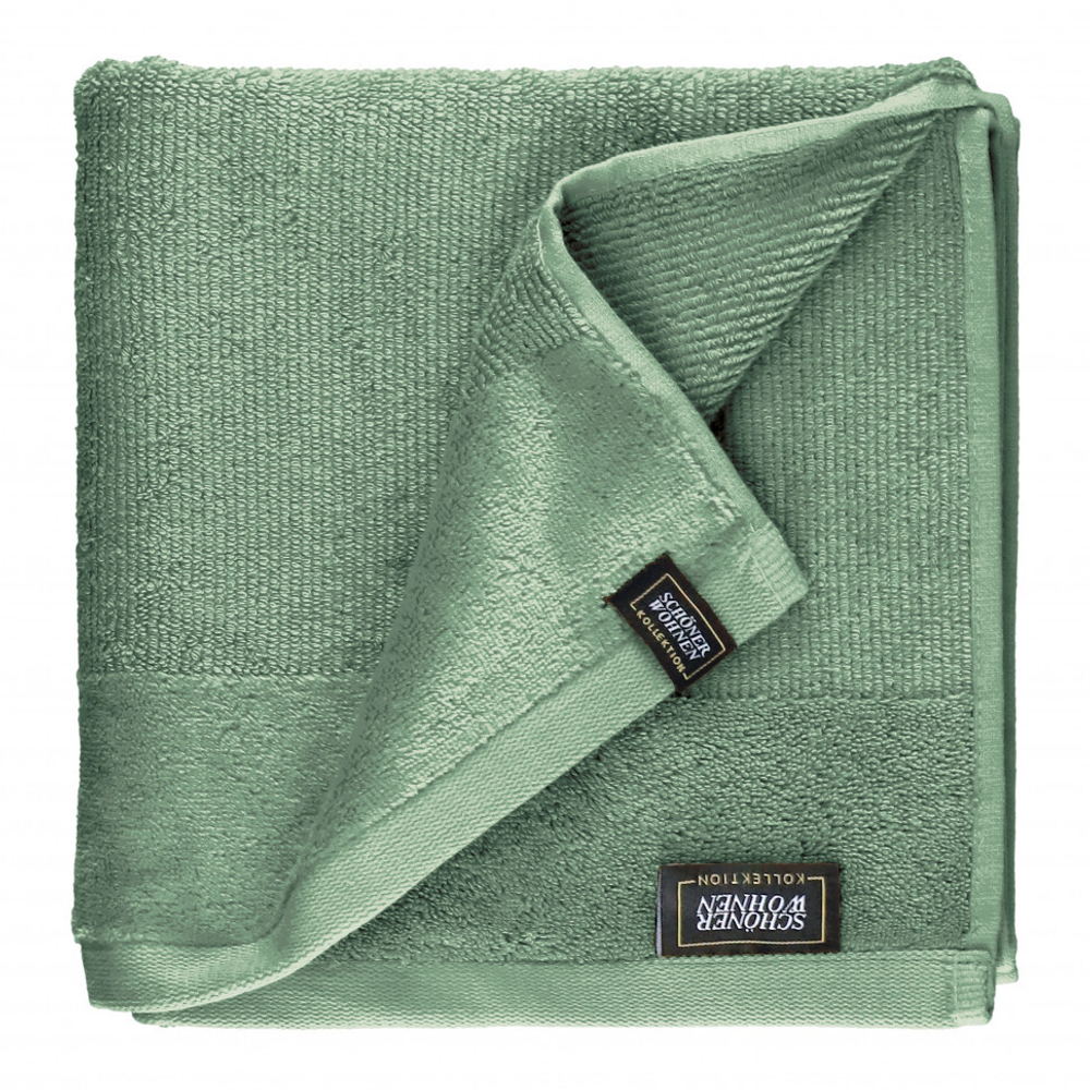 Полотенце 100x150 Schoner Wohnen Sense 78006-090 зеленое