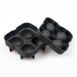 Форма для льда "Шар" 4 ячейки d7 см силикон B'Guys P.L.- Barbossa