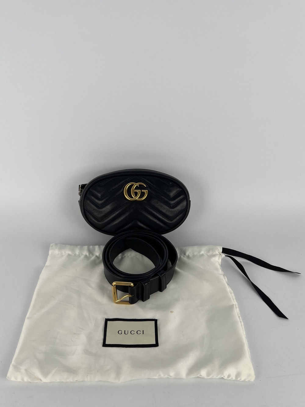 Сумка Gucci GG Marmont Belt Bag Matelasse Leather