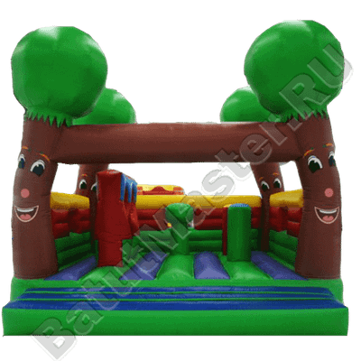 Коммерческий надувной батут "Деревья"