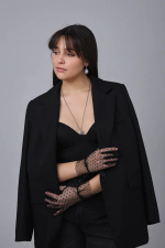 Кулон на цепочке "Милора" капля с цирконами, оттенок серебро