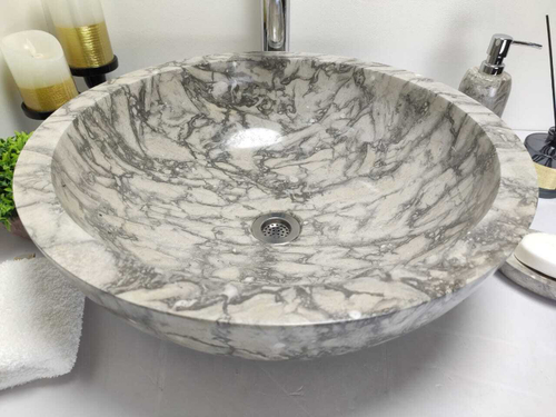 Раковина из мрамора Bowl Grey Doreng Big BM-60022 45*45*17
