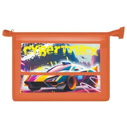 Папка для труда 1 отделение А4 на молнии, пластик Пчёлка ТПК Кибертрак