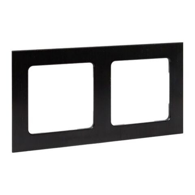 Стокгольм Рамка 2-местная металлическая черная EKF PROxima