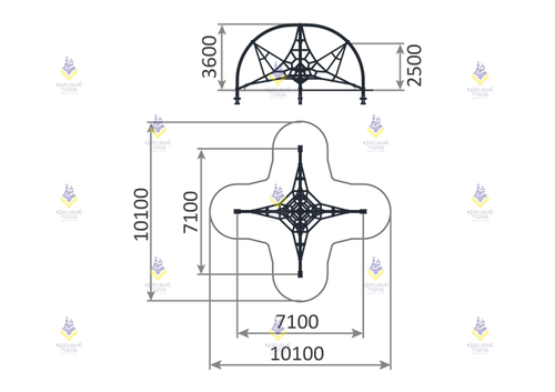 Канатная «Полусфера»