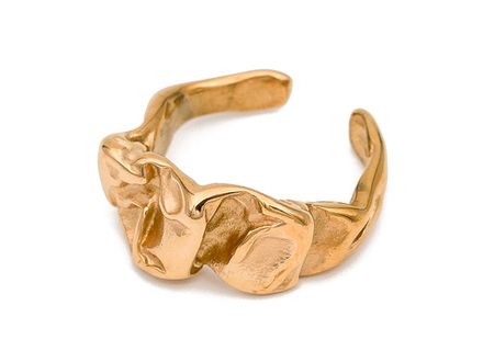 Кольцо "Мятый металл" 11мм, сталь