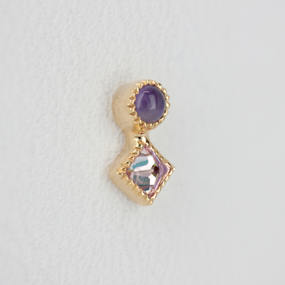 Mercury medal grisant tops with natural stone