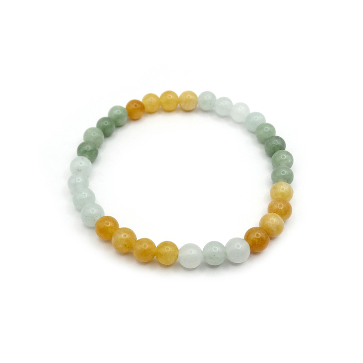 Браслет Кварц трехцветный шар 6 мм