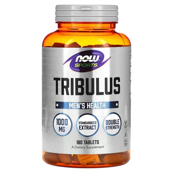 NOW Foods Sports Tribulus 1000 mg 180 tablets , Трибулус