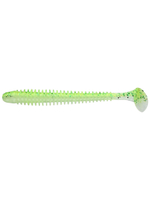 Приманка силиконовая Keitech Swing Impact 4.5" #417 Gold Flash Minnow, 3 упаковки по 6 штук