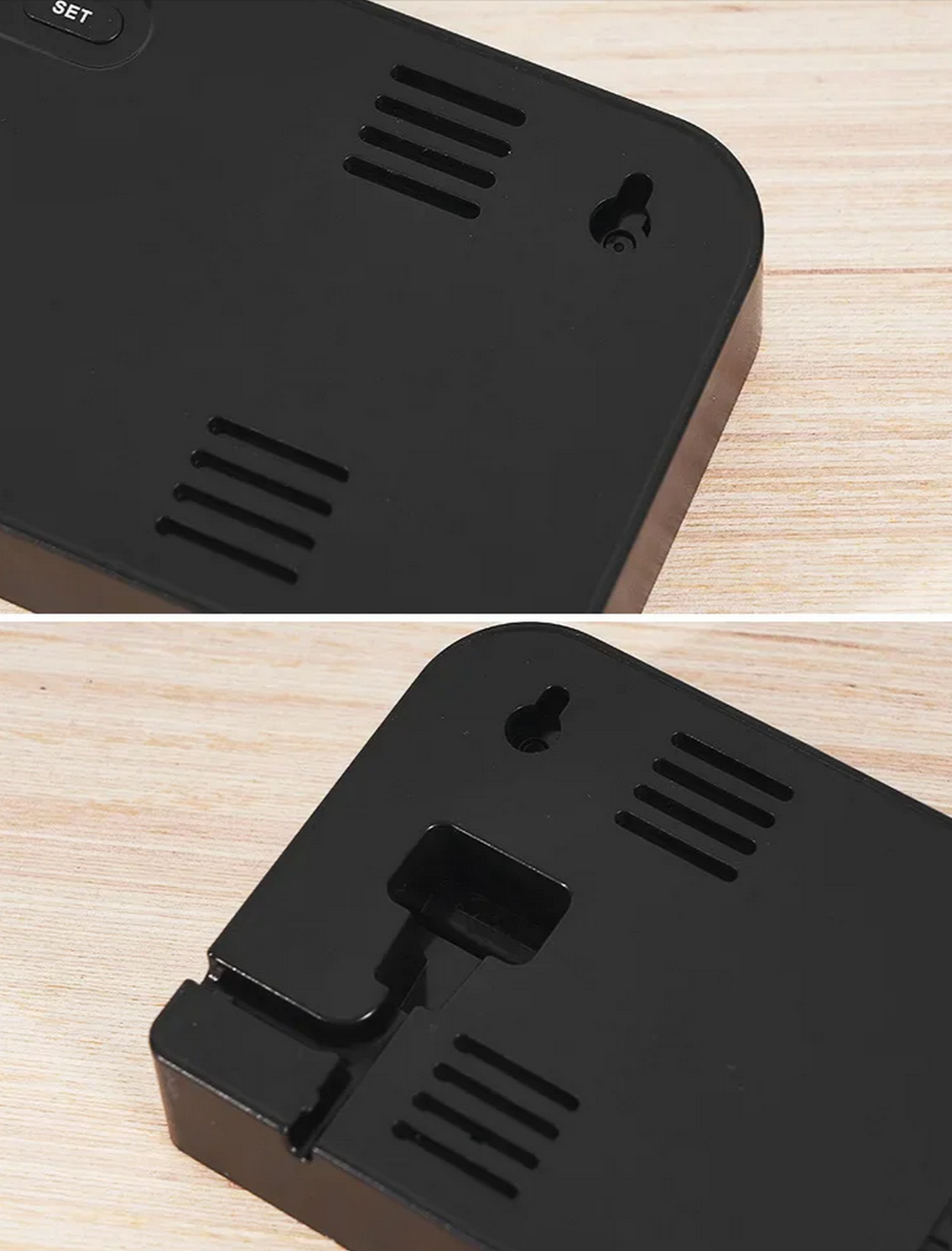 Часы настенные LED MIRROR GH0707 Blue&White