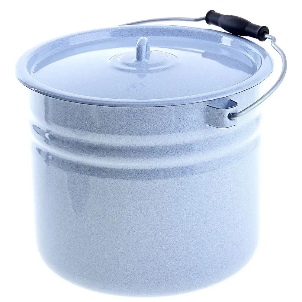 Ведро 12л с крышкой цилиндр.