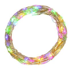 GAEM Электрогирлянда (30 разноцветных LED, 1 реж свеч,серебр шнур), L300 W0,1 H0,2 см