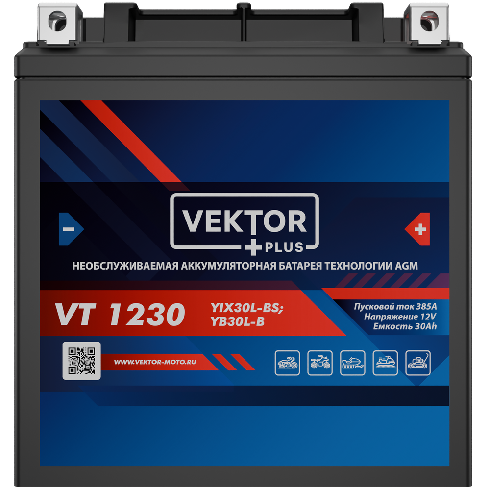 VEKTOR VT 1230 аккумулятор