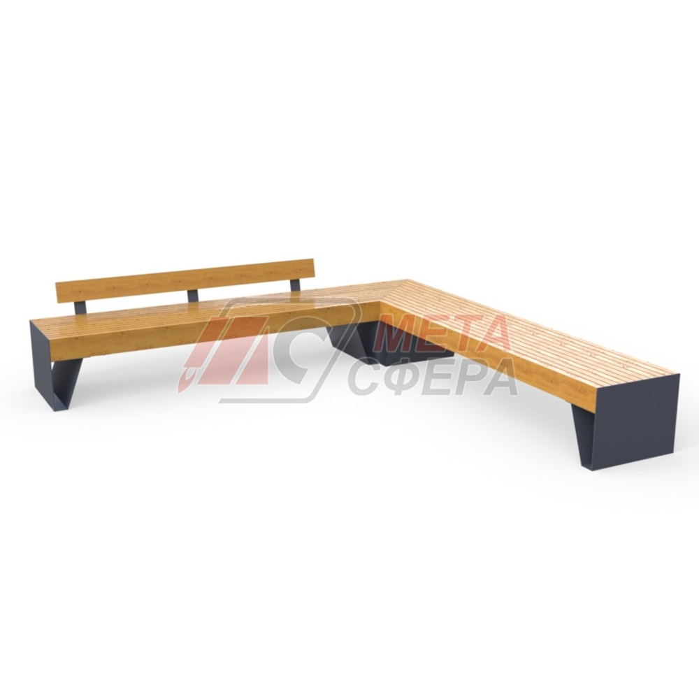 Скамейка Терон угловая