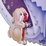 Плакат «Снегурочка с крольчатами» 30 см