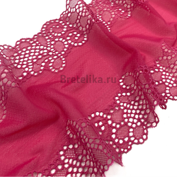 Кружево эластичное малино-розовое 17 см