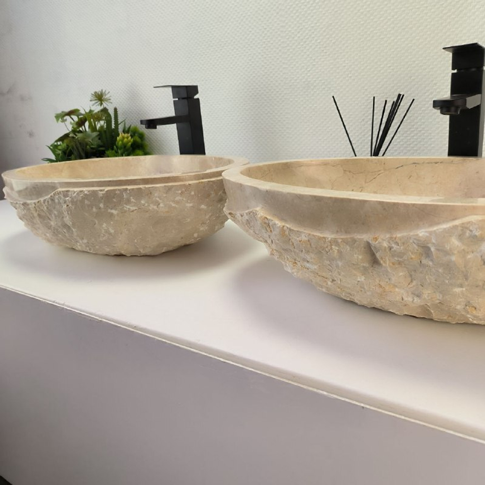 Раковина из мрамора ПАРА! Oval Marmo Wave OM-62884 57*37*15 120