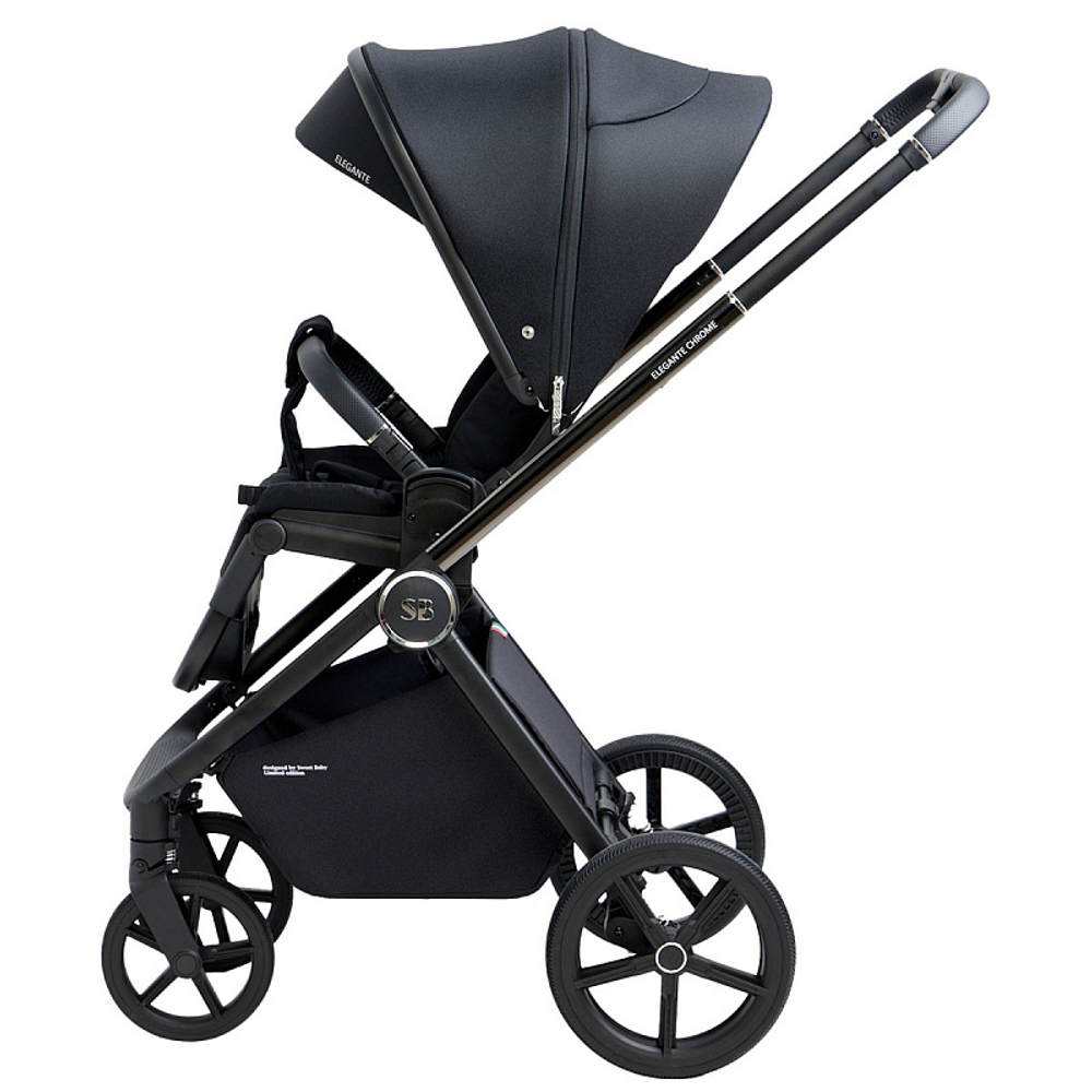 Детская коляска Sweet Baby Elegante 3 в 1 Chrome Black