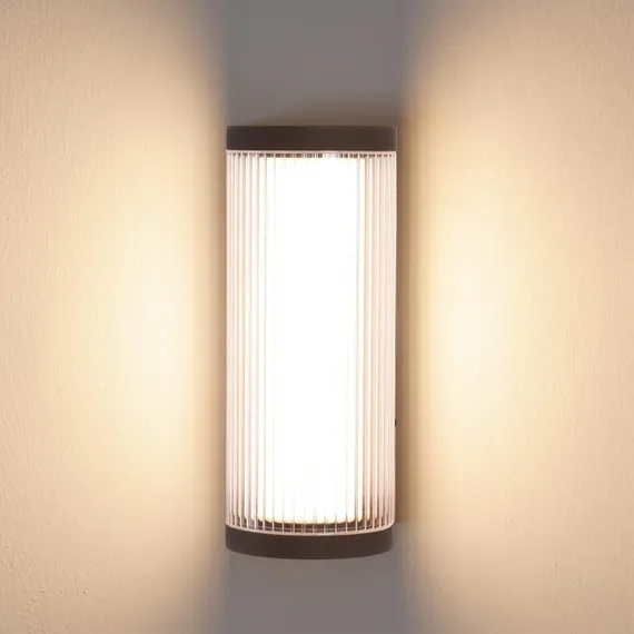 7180/12WL NATURE ODL26 Настенный светильник  коричневый/акрил/металл IP65 LED 12W 750Лм 3000K 162° 220-240V CORTENA