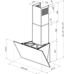 Наклонная вытяжка Oasis серии PROMO NP-50W