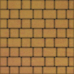 Тротуарная плитка КЛАССИКО - Листопад гладкий Сахара, комплект из 2 видов плит