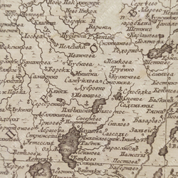 Генеральная карта Псковской Губернии, разделенной на пять провинций. 1773