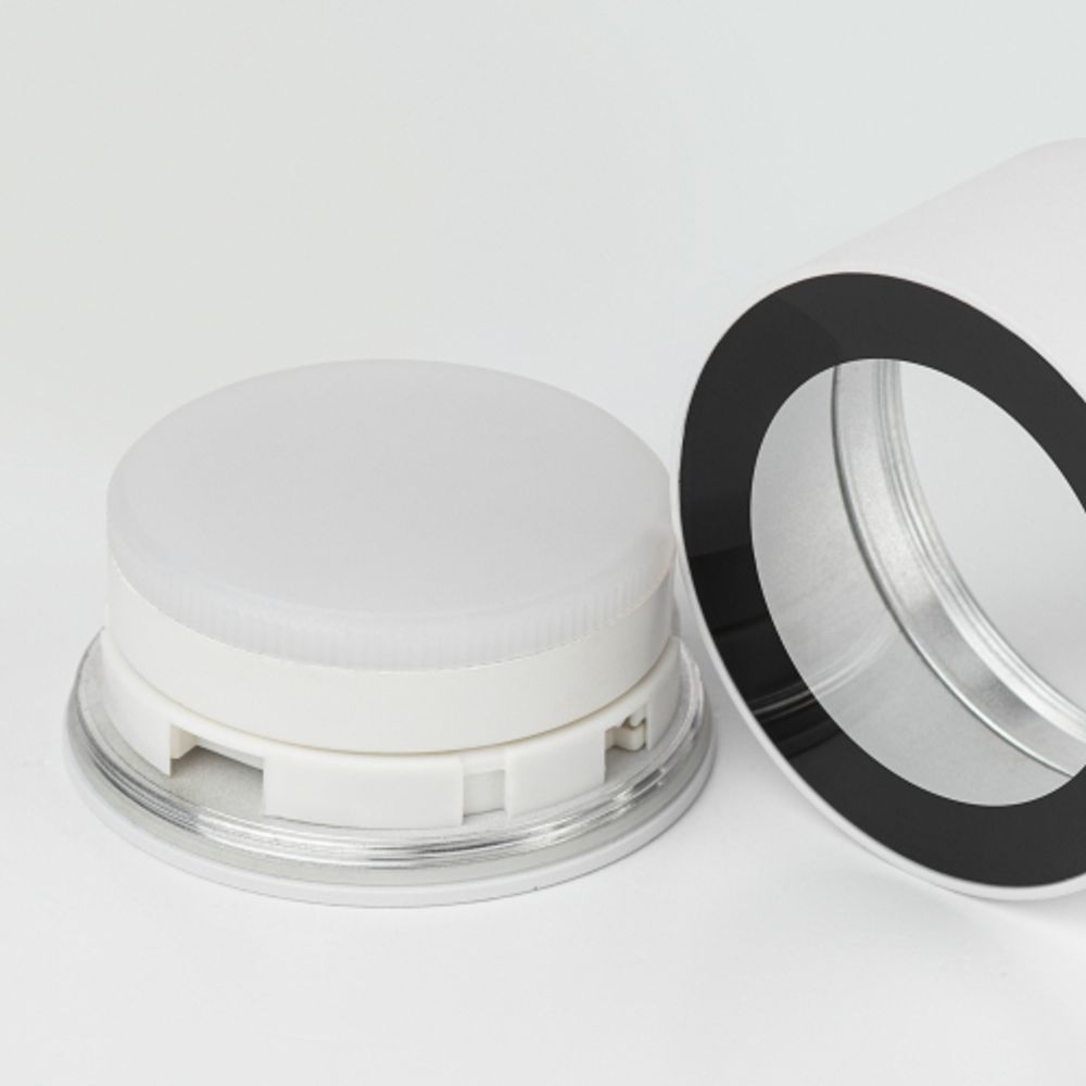 Светильник накладной ЭРА OL28 WH/BK под лампу GX53 IP44 черный/белый