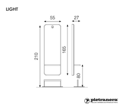 Зеркало парикмахерское LIGHT-MSL
