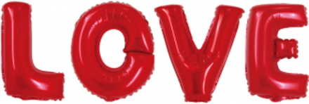 Набор шаров-букв (32""/81 см) LOVE, Красный, 1 шт. в уп. В60