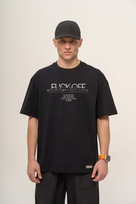 Футболка KUL'TURA "RECORDS" Черный