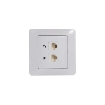 GLOSSA РОЗЕТКА двойная RJ11+RJ45 кат.5e, механизм, БЕЛЫЙ
