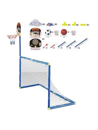 Игровой набор Футбольные ворота 120x56см, футбольный мяч, дартс