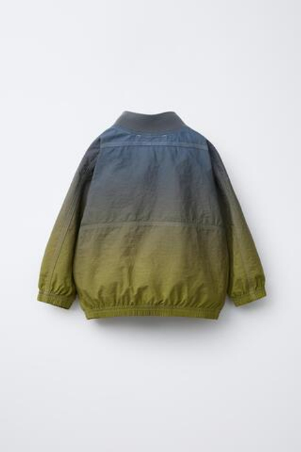 ZARA ЛЕГКИЙ ДОЖДЕВИК С ЛОГОТИПОМ, ЗЕЛЕНЫЙ