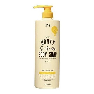Мыло для тела жидкое с мёдом 1000 мл Kumano Cosme Station Honey Body Soap