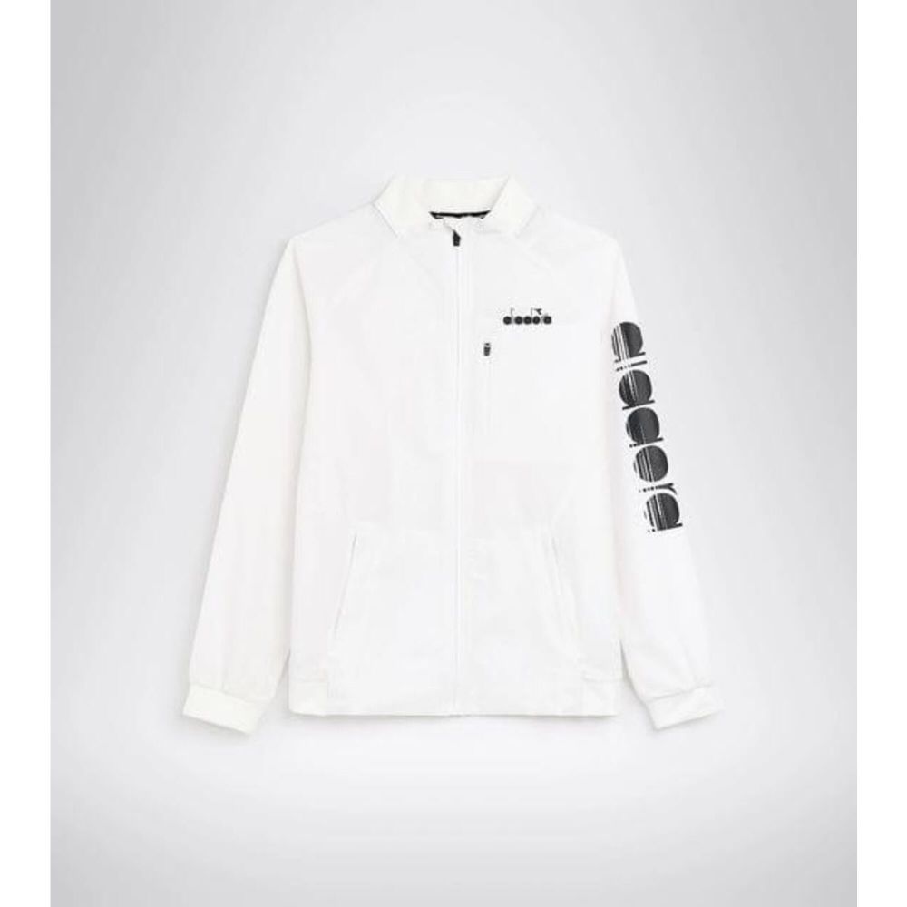 Мужская теннисная куртка Diadora FZ Jacket optical white