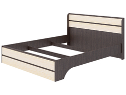 Кровать Браво, спальное место 160х200, без основания, Венге/молоко