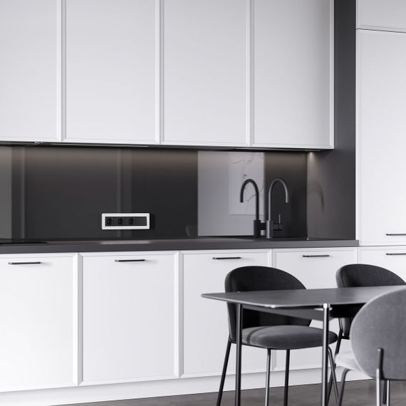 Рамка Werkel Split на 4 поста белый/черный W0043068 4690389208249