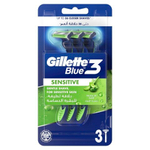 Gillette Станок бритвенный Blue 3 Sensitive, одноразовый, 3 шт