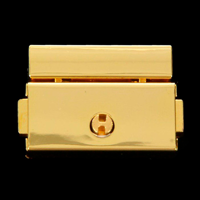 Замок металл для шкатулки  с ключом золото 2,5*3,8см 2583758