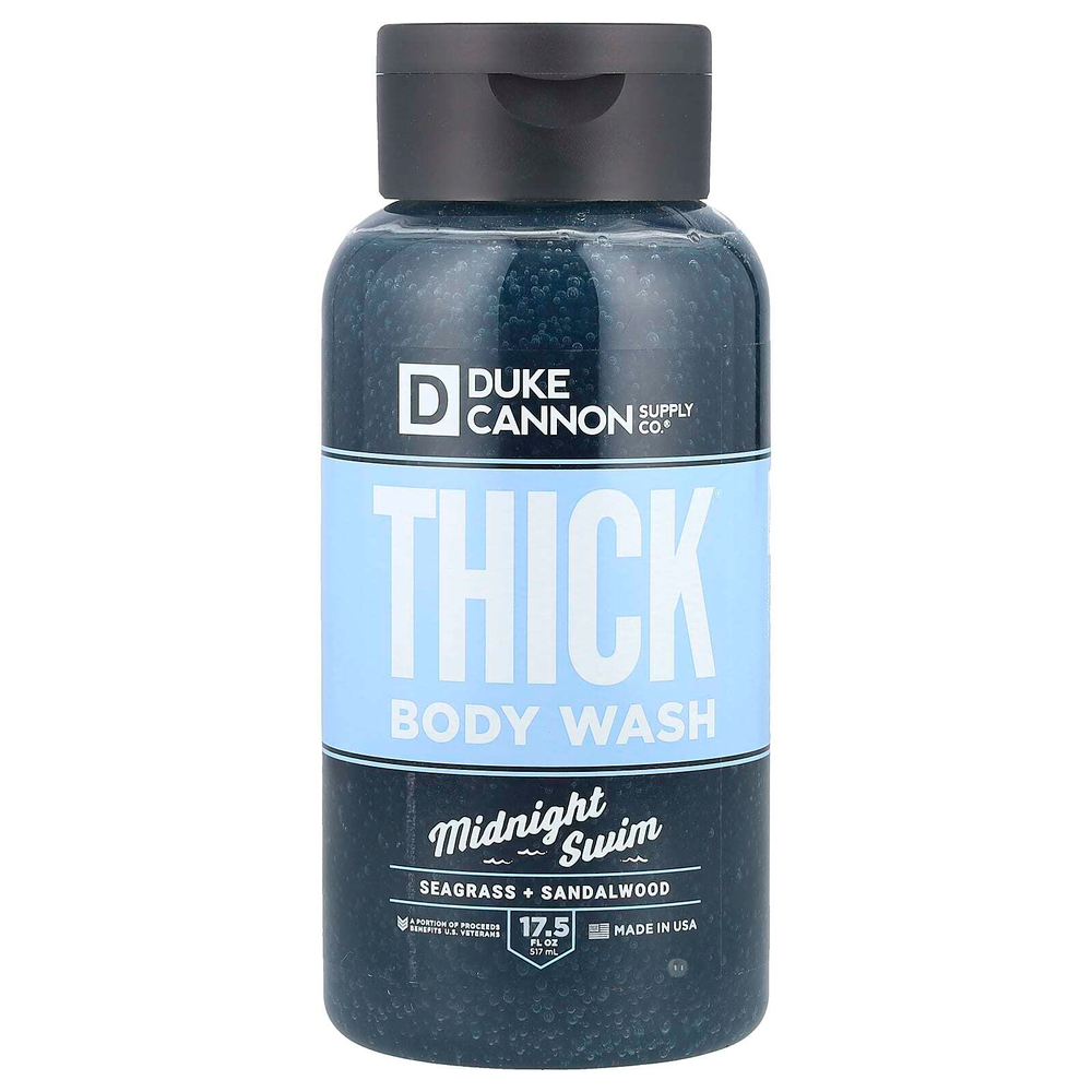 Duke Cannon Supply Co., Густое гель для душа, средство для купания в ночное время, водоросли и сандал, 517 мл (17,5 жидк. Унции)