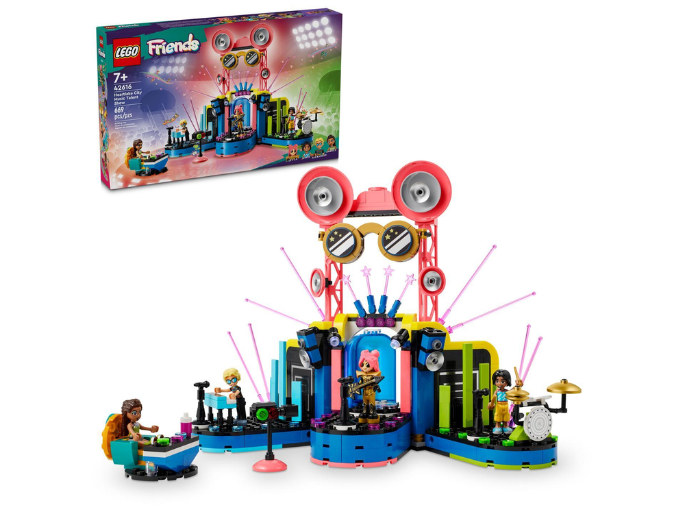 LEGO Friends 42616 «Музыкальное шоу талантов» — сцена, свет и звездные выступления
