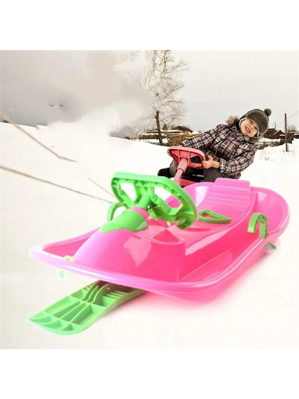Санки-снегокат пластиковые (от 2х до 10 лет)