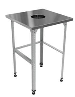 Стол для сбора отходов "Бизнес" СПБо, 1200х800х850 мм, с бортом