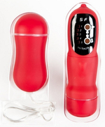Красное виброяичко с пультом ДУ, 7 см