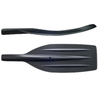 Лопасть весла Широкая Изогнутая (Три кита) d=35мм 570х185мм Чёрная пластиковая