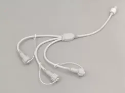 Разветвитель 1-3, 2 pin, белый, Teamprof (TPF-SC2/1-3-W)