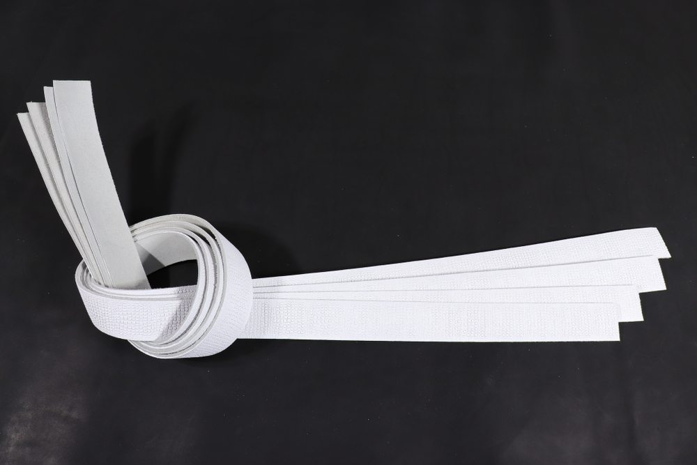 Ременная заготовка Белая с лицевой отделкой + Плита Геккон