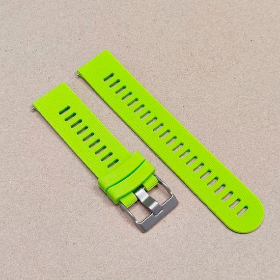 Ремешок Premium 20 мм силиконовый для Garmin Forerunner 55/245/645, Venu, Venu Sq, Venu 2 Plus, Vivoactive 3, Vivomove быстросъемный (Лайм)