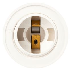 Патрон ЭРА Е27 с кольцом пластик белый без наклейки групповая упаковка 50 шт